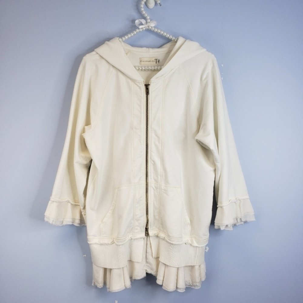 Johnny Was 4 Love and Liberty Zip Up Sweatshirt XL